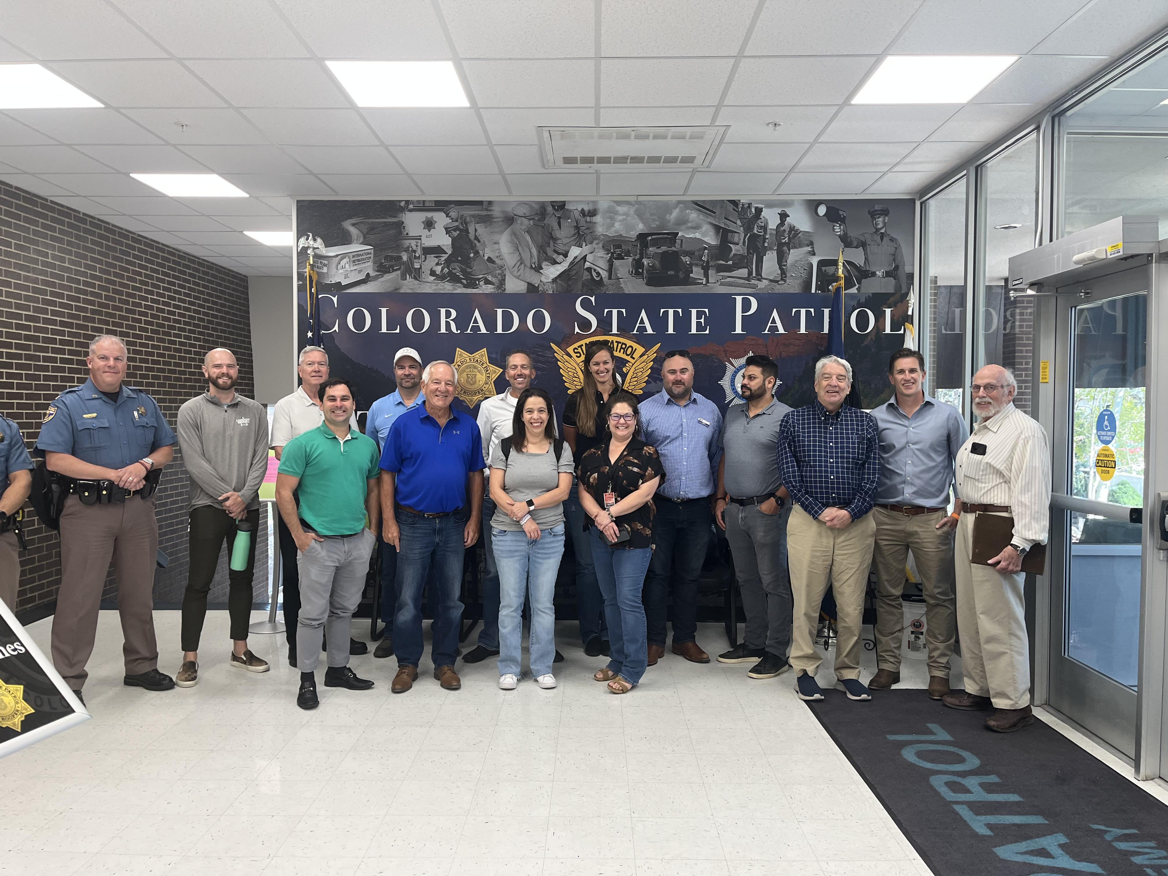 Freight Advisory Council Members at Colorado State Patrol Hosted Meeting