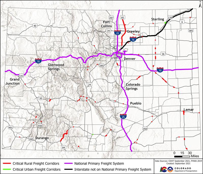 Critical Rural and Urban Freight Corridors